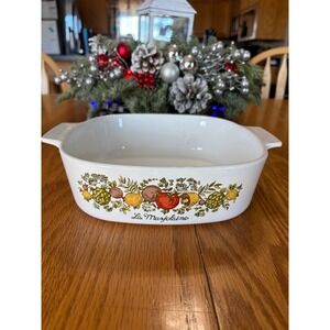 CorningWare A‑2‑B Spice of Life • 2 Qt Casserole Dish • No Lid • Vintage Veggie